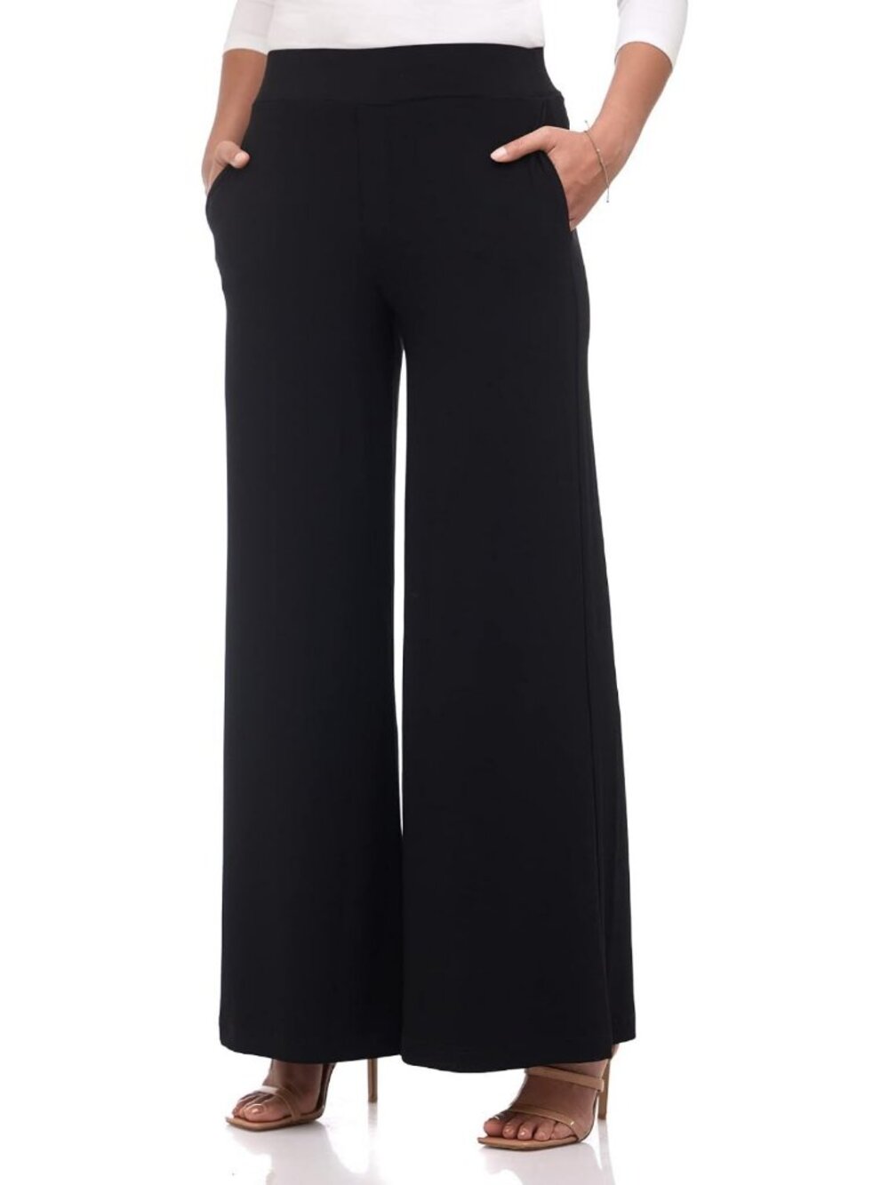 Chic Stretchy Palazzo Wide Leg Pants for Travel & Everyday Elegance